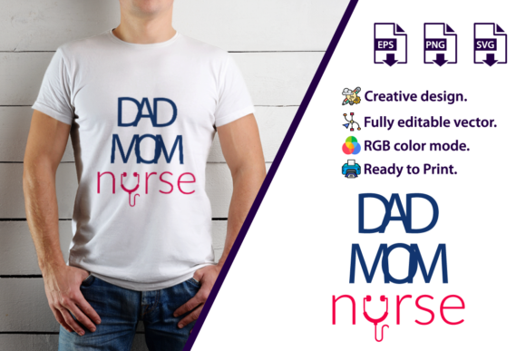 Nurse T-Shirt Design Vector: A Versatile Embroidery Asset