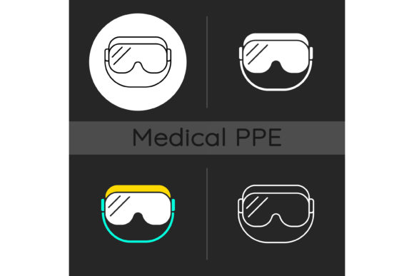 Review: Medical Goggles Dark Theme Icons Set